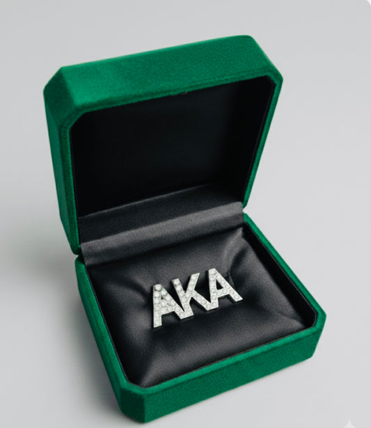 AKA magnet back brooch