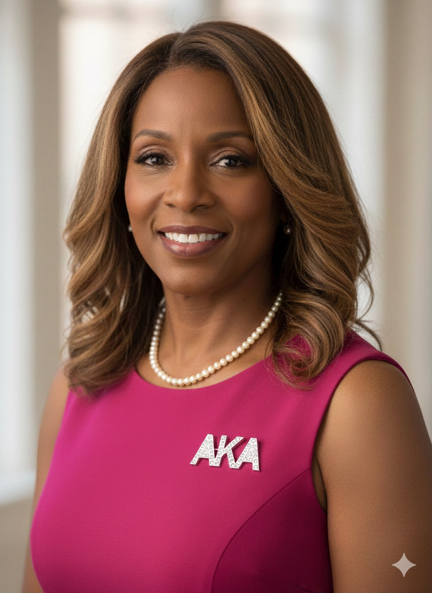 AKA magnet back brooch